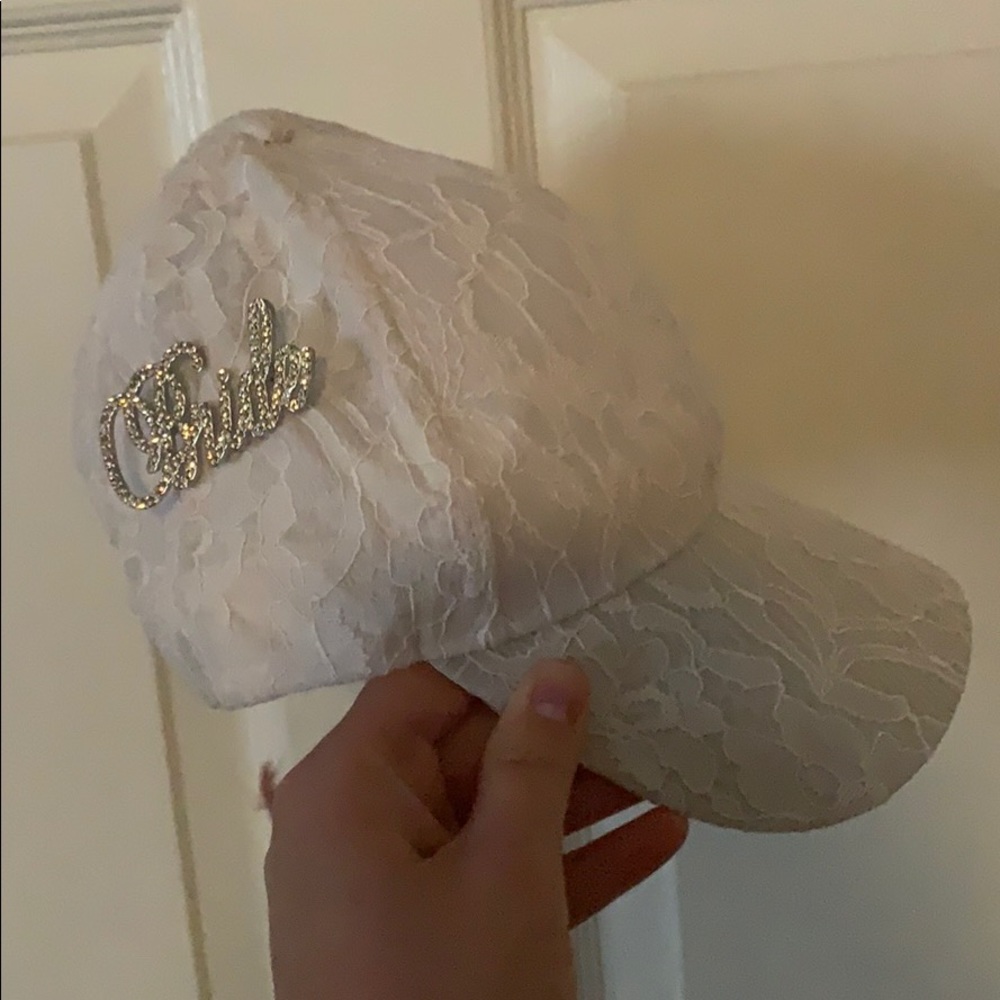 Bride Ballcap with Rhinestone Pin